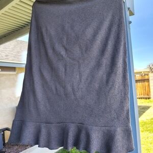 Paul Stuart Charcoal Midi Skirt